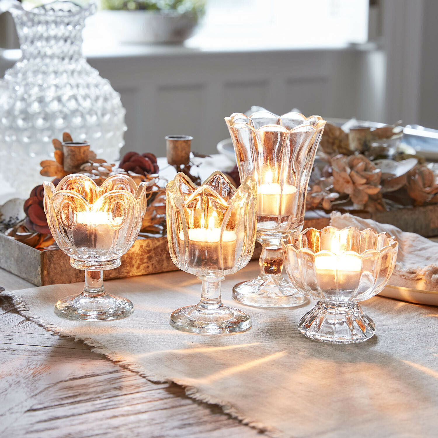 Windlichtje set van 4 Amisette