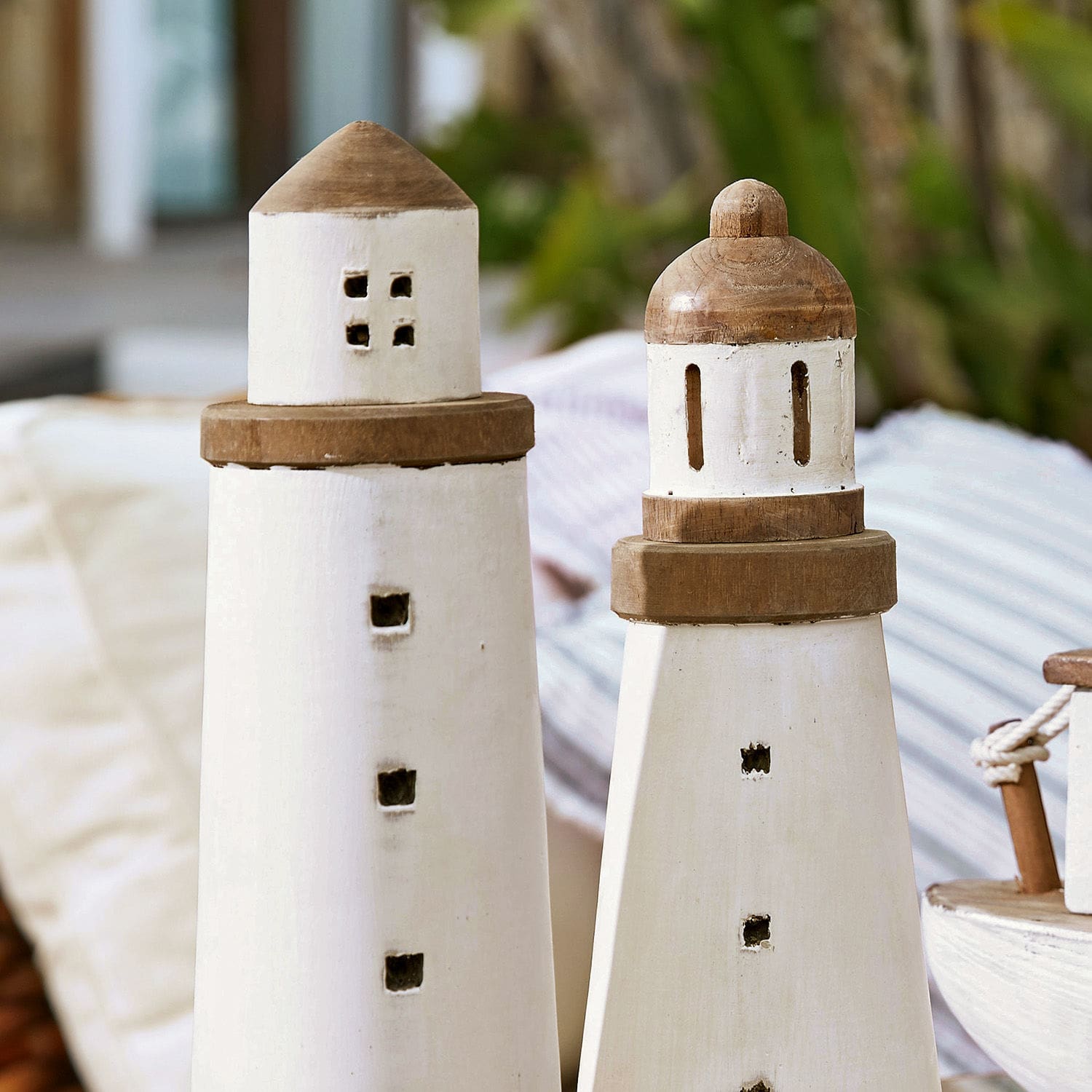 Lot de 2 phares décoratifs Romilly