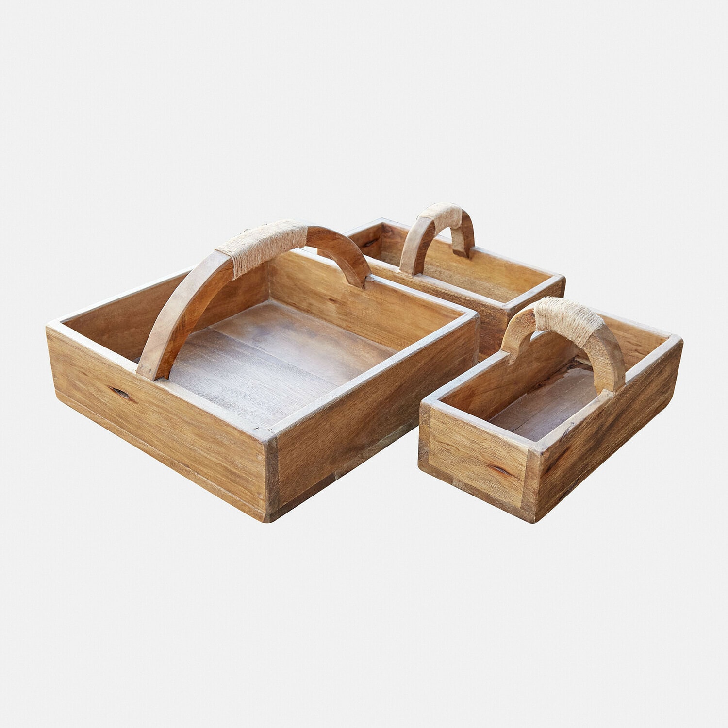 Houten kistje set van 3 Nettleby