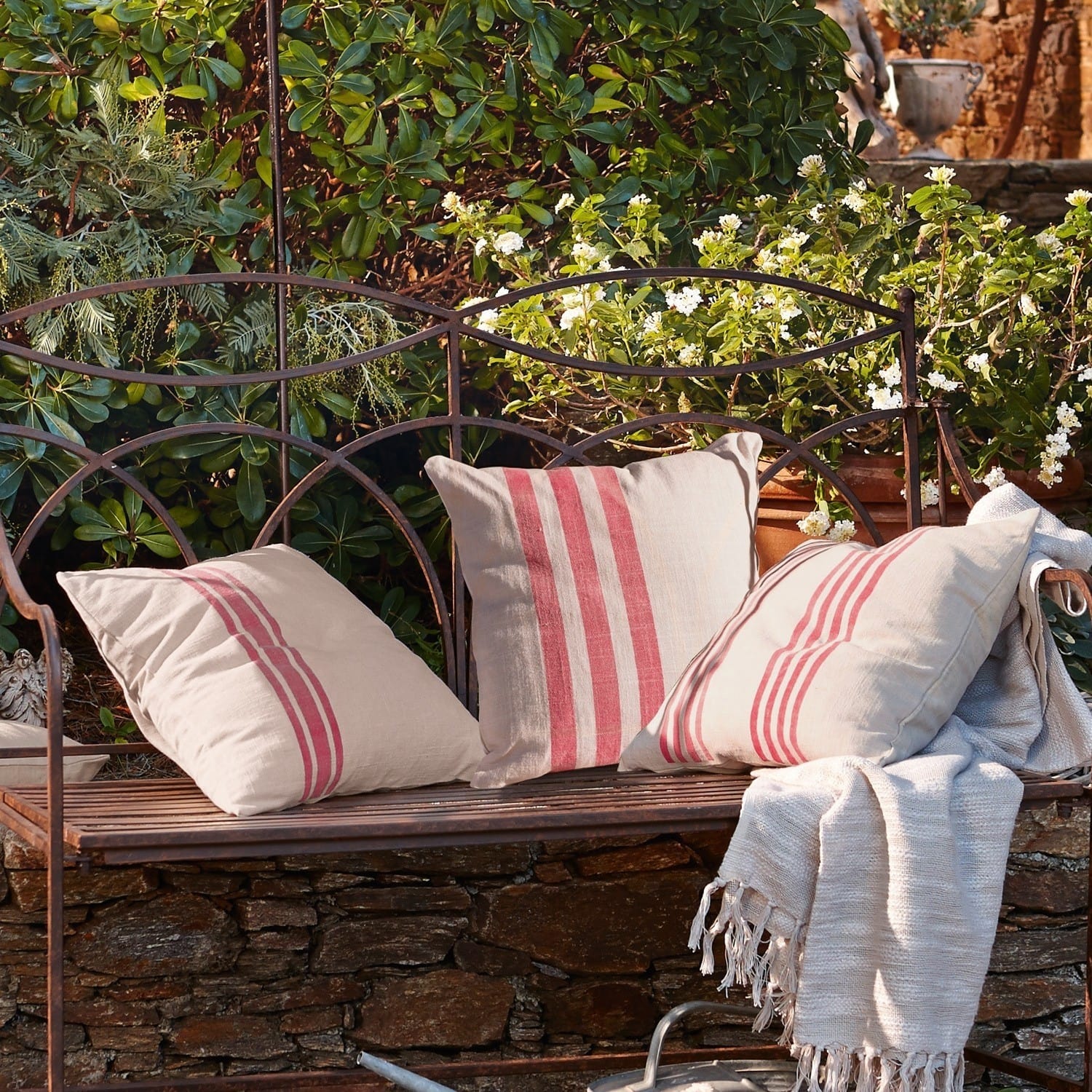 Lot de 3 housses de coussins Rosano