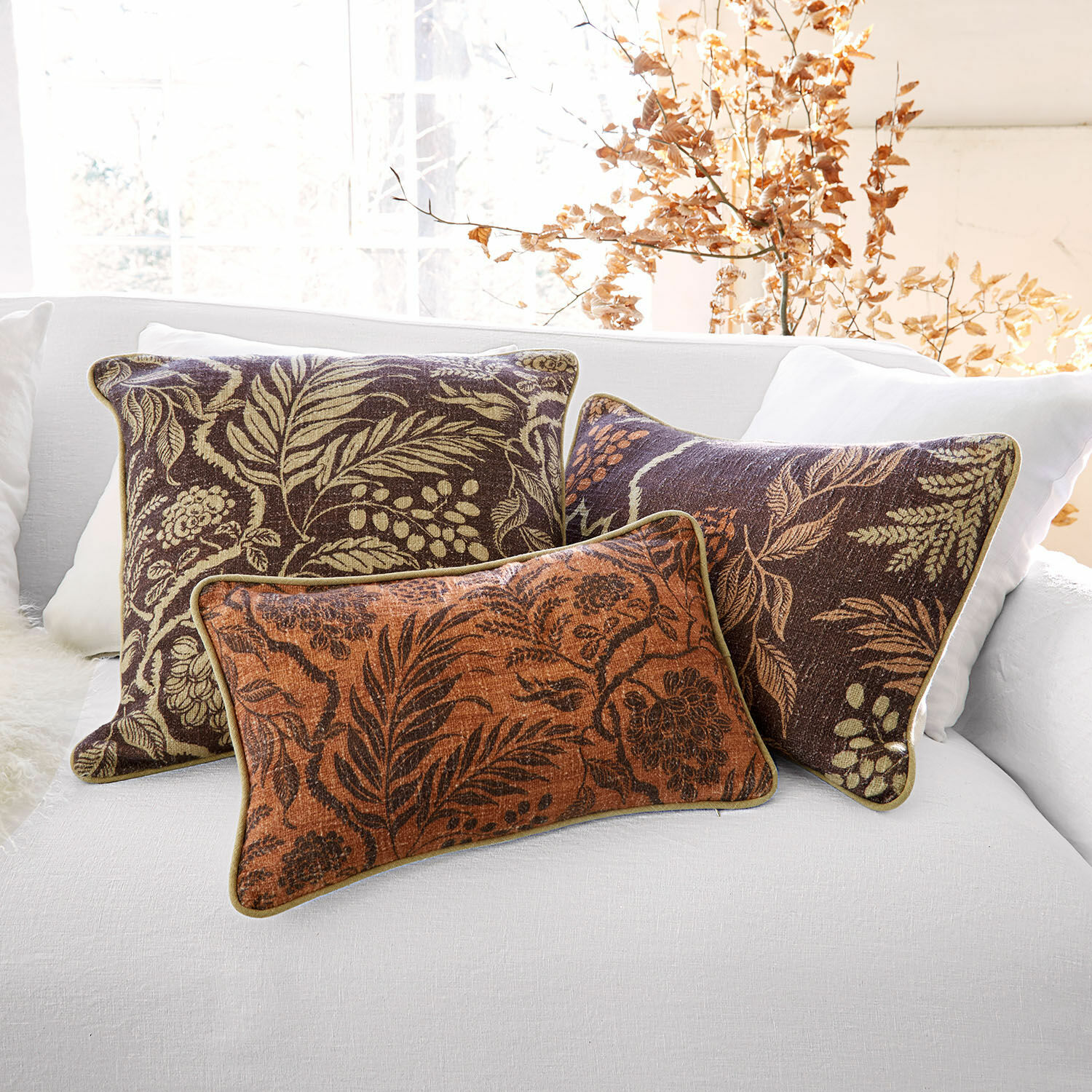 Lot de 3 housses de coussins Carivelle