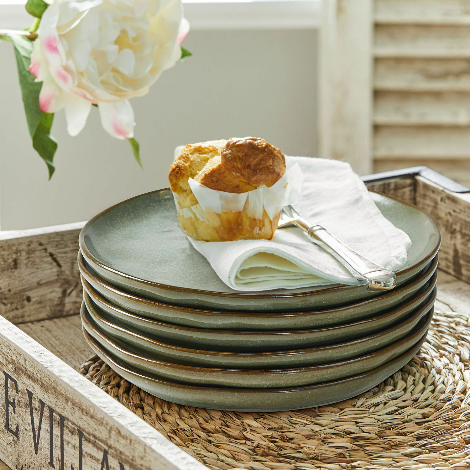 Dessertbordje set van 6 Biarré