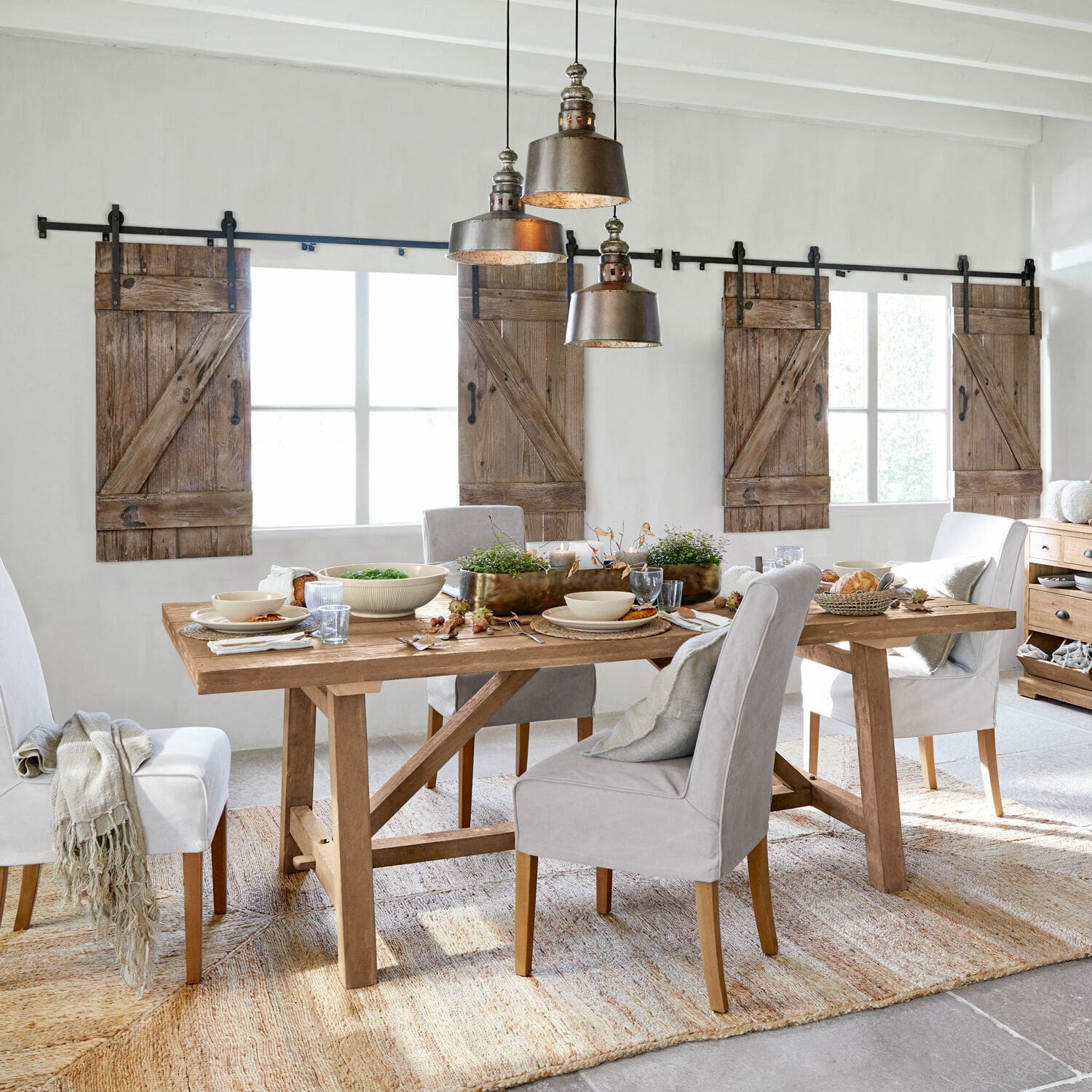 Porte coulissante double Litchfield