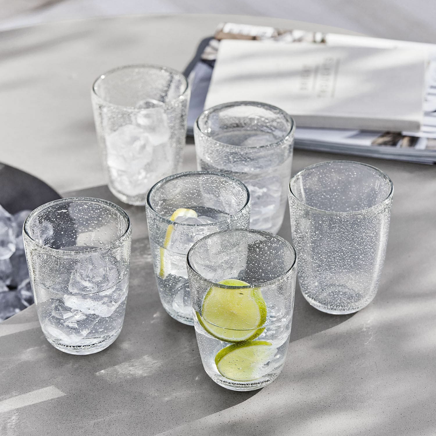 Lot de 6 verres Parilly