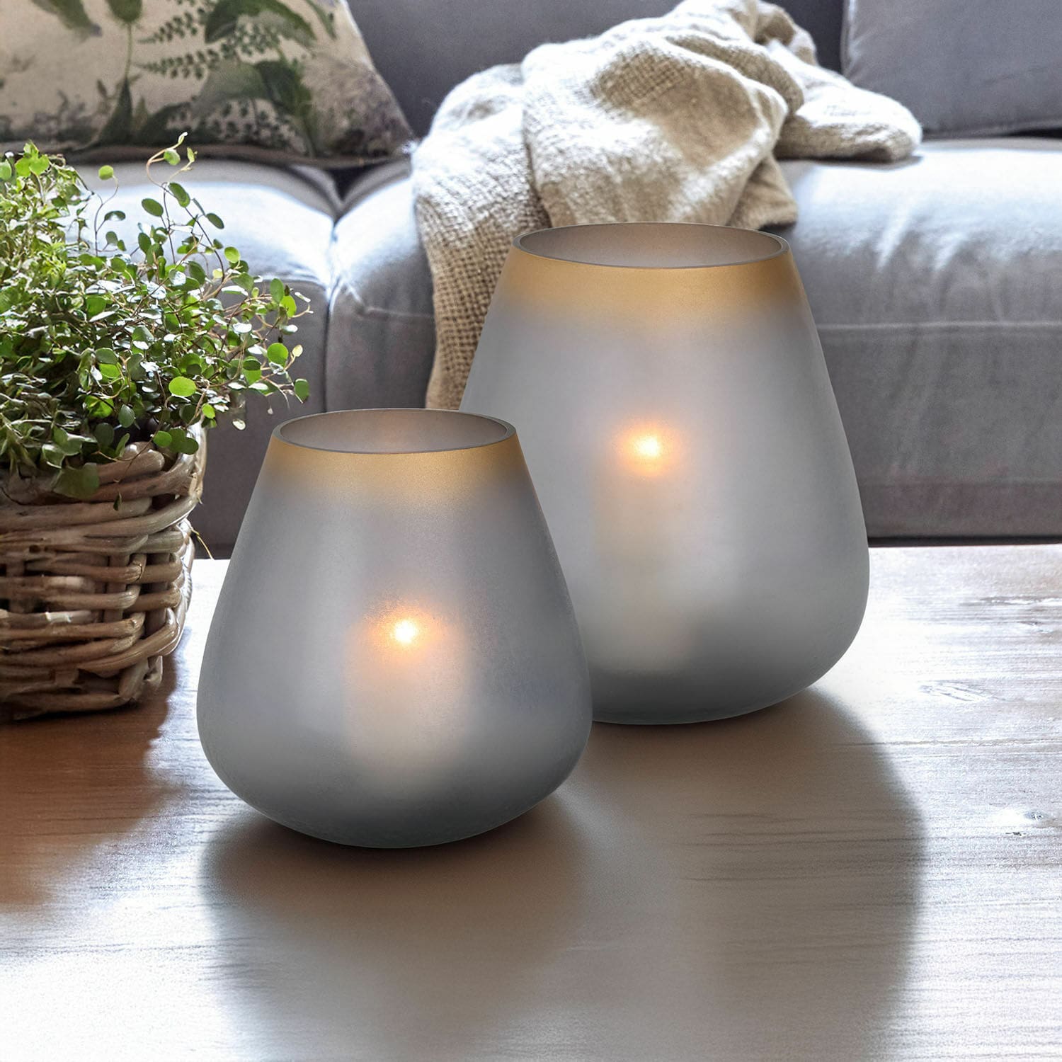 Windlicht set van 2 Nilorav