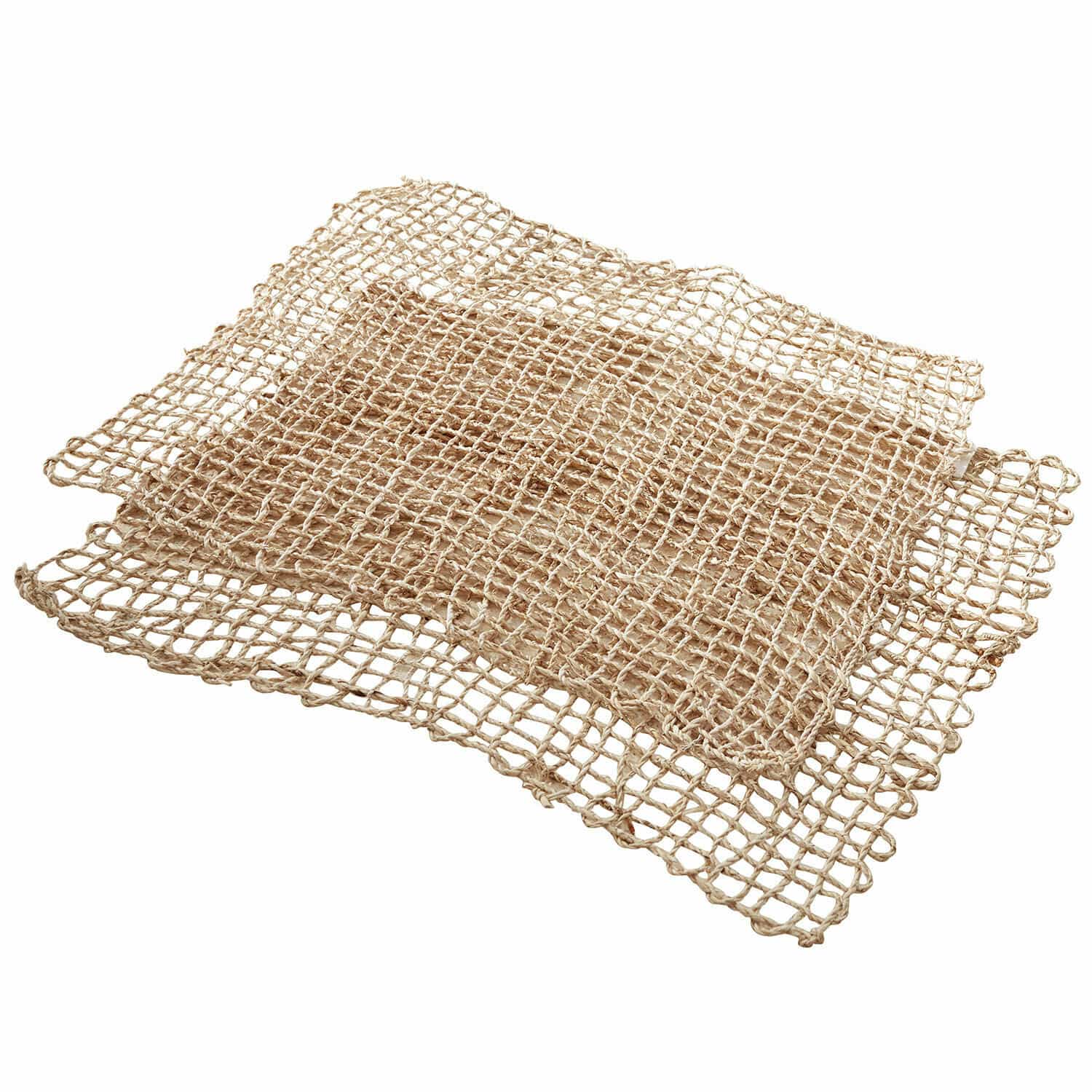 Lot de 2 sets de table Xaintieux Sets de table décoratifs en jute beige naturel à structure en maille pour décoration intérieure