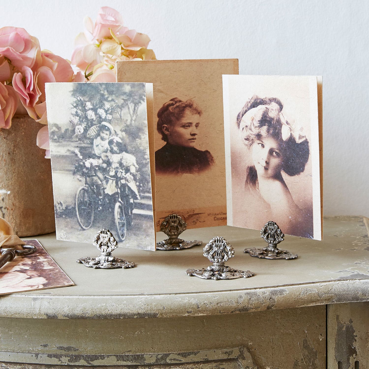 Lot de 4 porte-cartes Nilsia