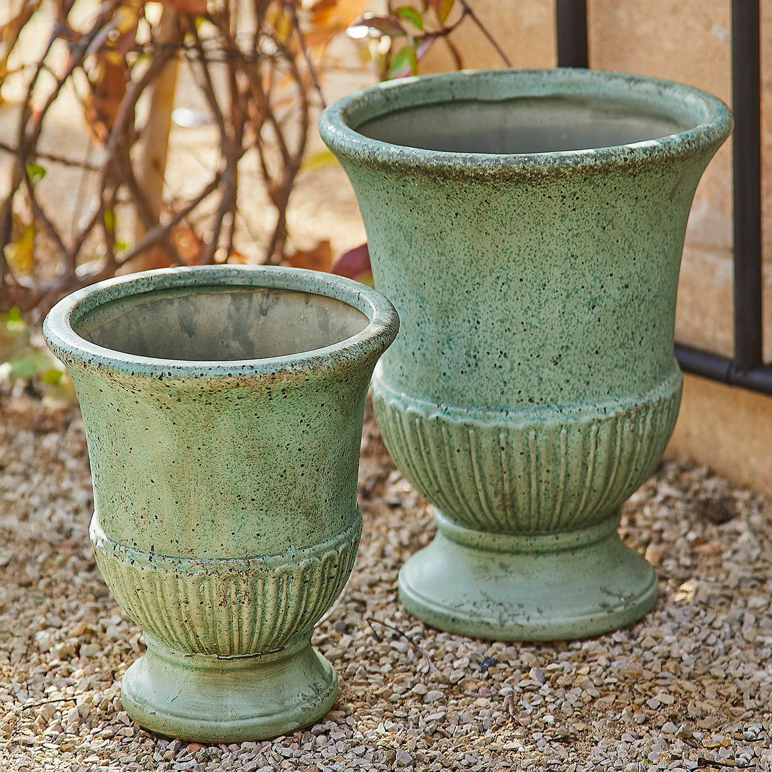 Lot de 2 amphores Jolivaux