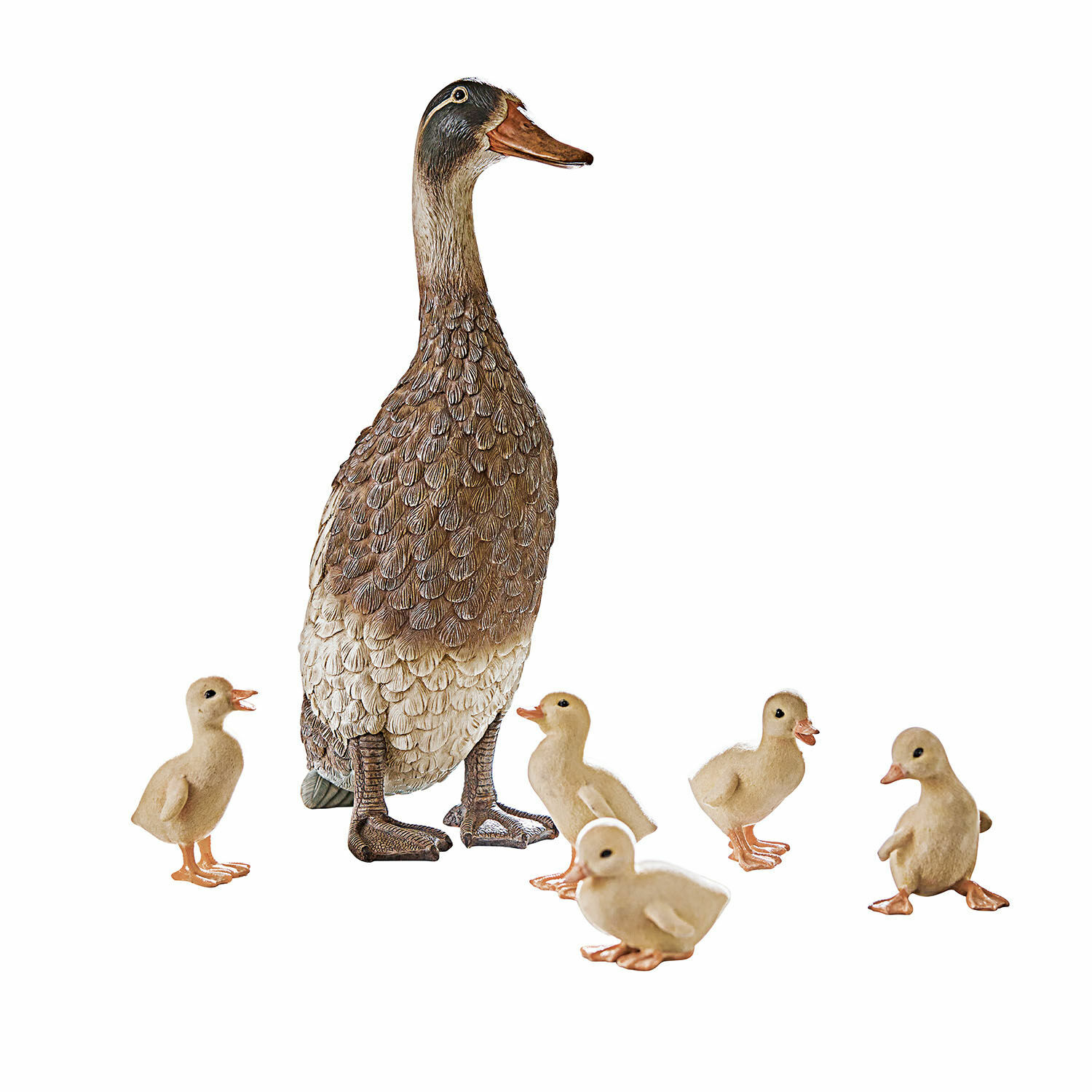 Lot de 5 canetons et un canard Levevre