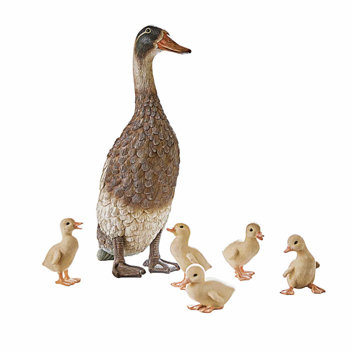 Lot de 5 canetons et un canard Levevre