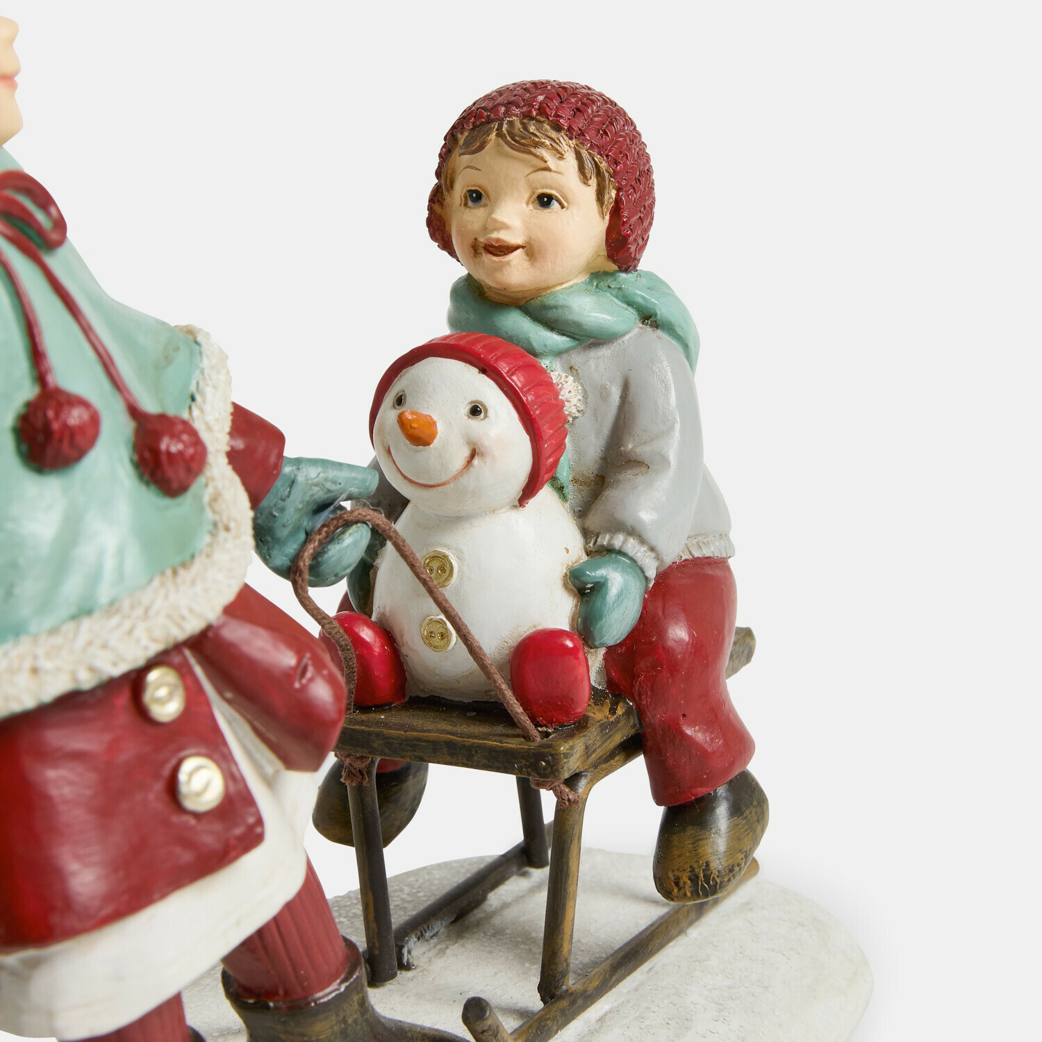 Decoratieve kindjes met slee Petitnid