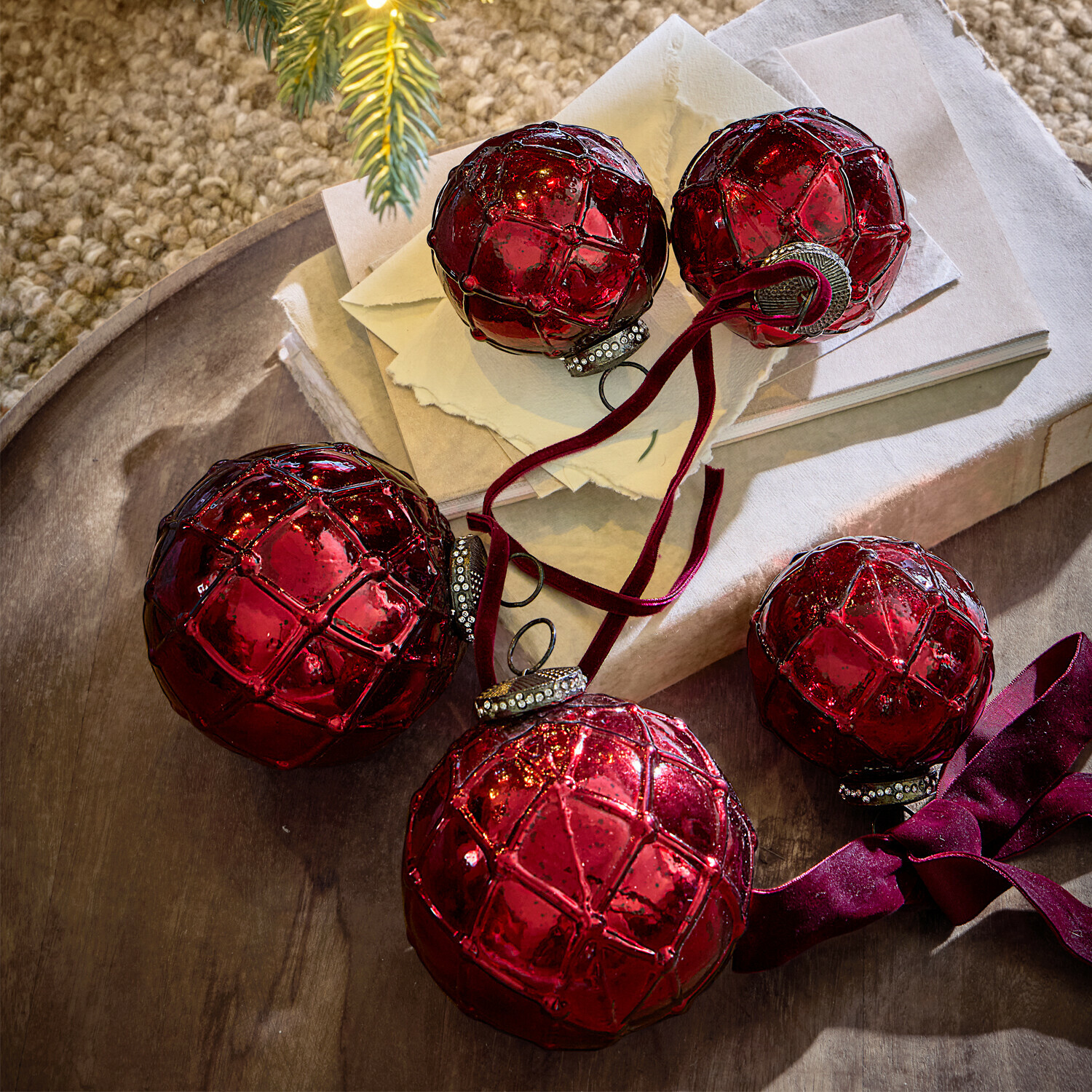 Kerstversiering set van 6 Roubi