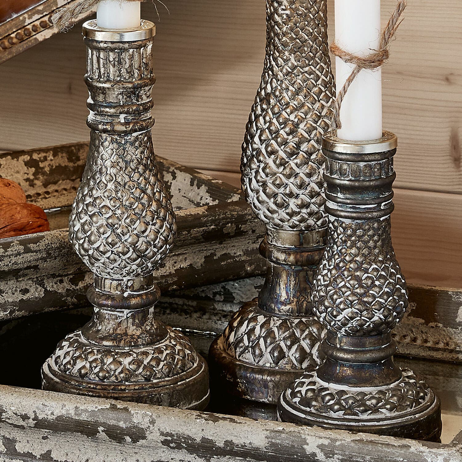 Lot de 3 bougeoirs Toul