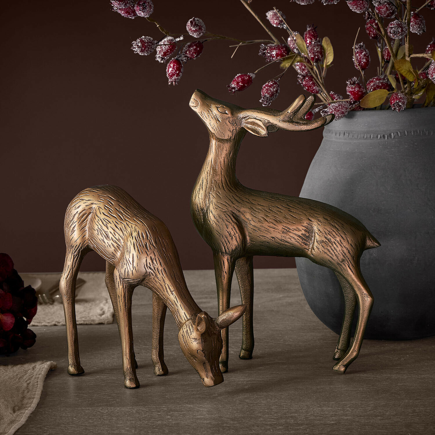 Decoratief hert set van 2 Grantmore