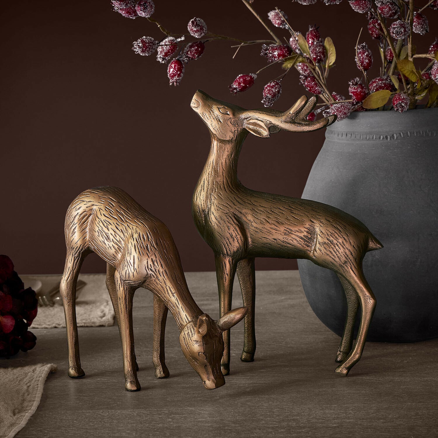 Decoratief hert set van 2 Grantmore Decoratief hert set van 2 Grantmore