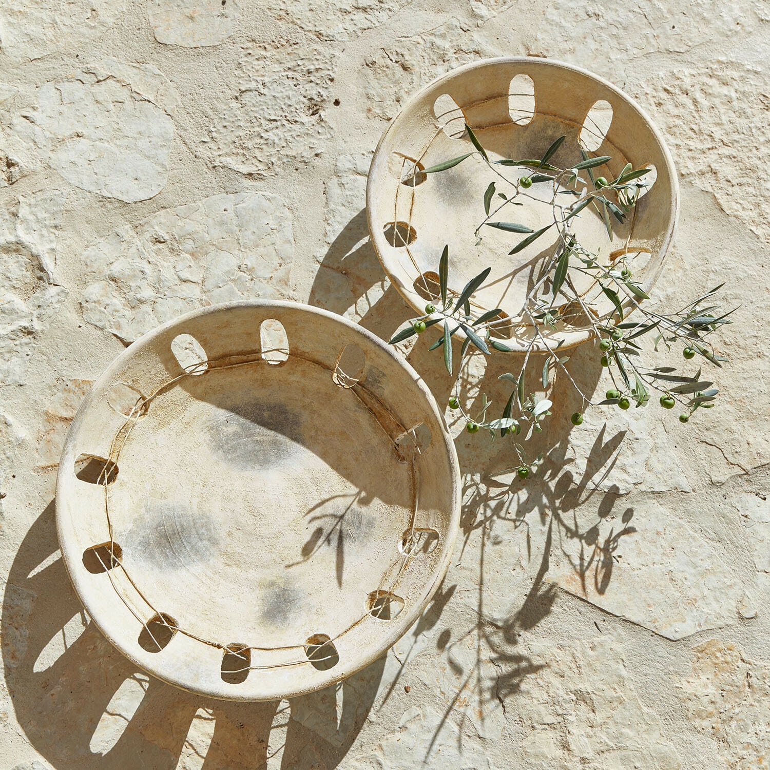 Decoratieve schaal set van 2 Delunas