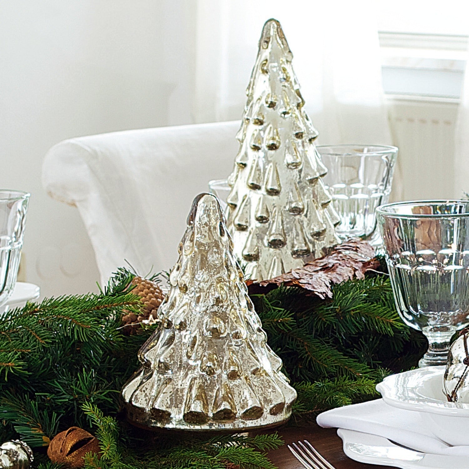 Lot de 2 sapins décoratifs Ruben