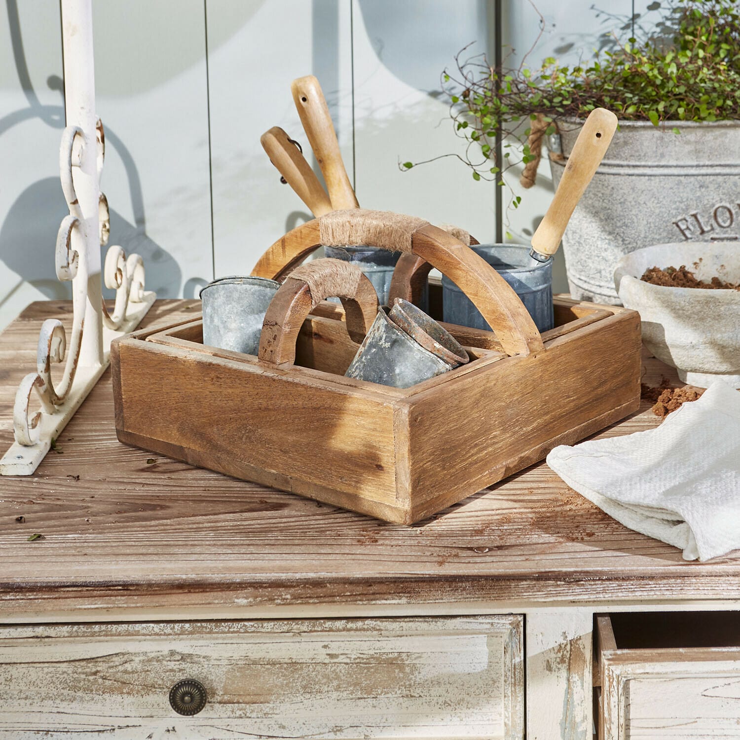 Lot de 3 caisses en bois Nettleby