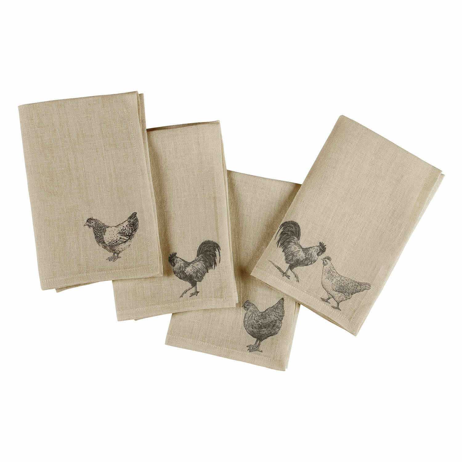 Lot de 4 serviettes Walorine