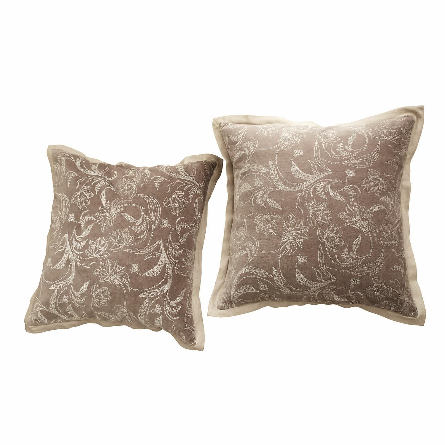 Lot de 2 housses de coussins Olicianne