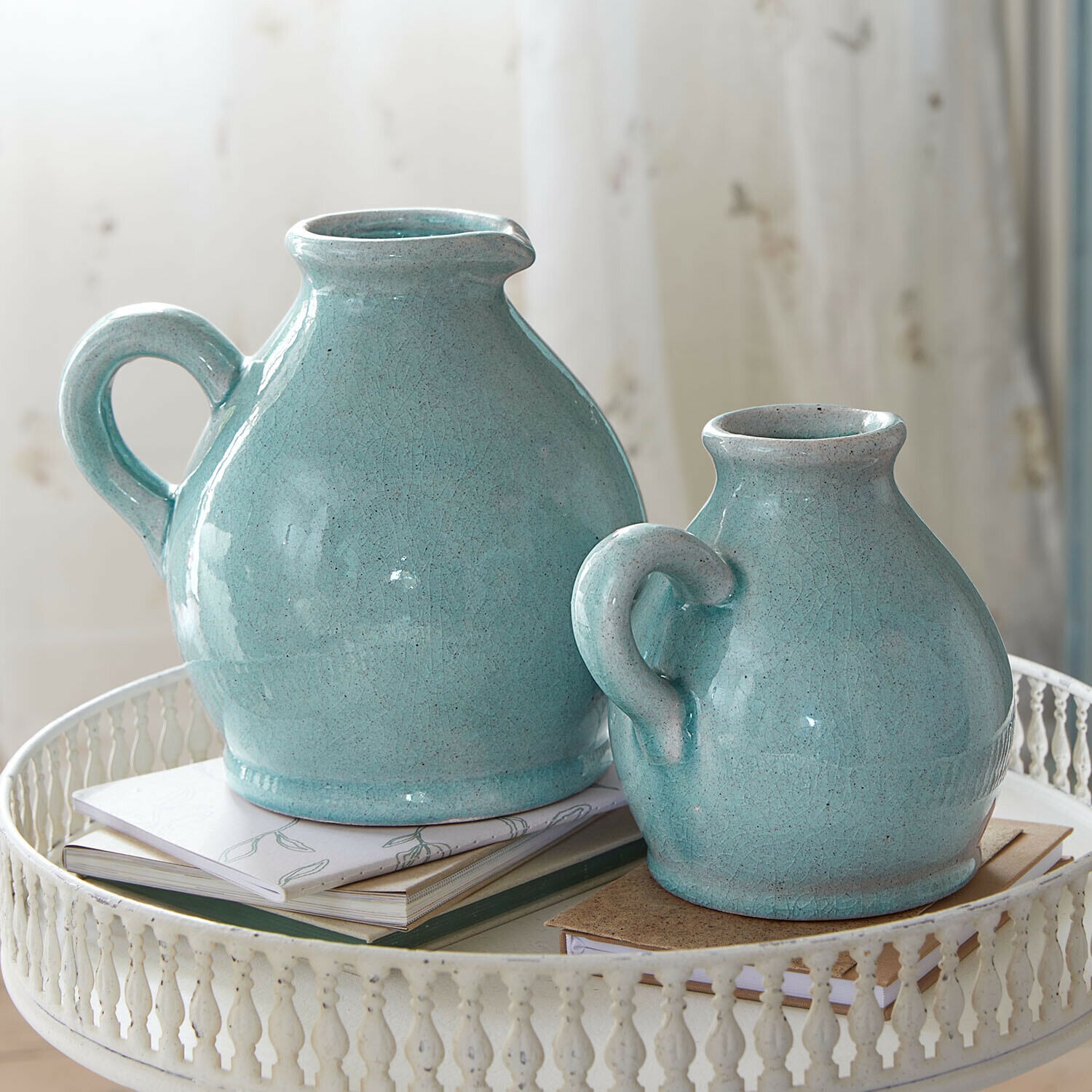 Vaas set van 2 Marbleton