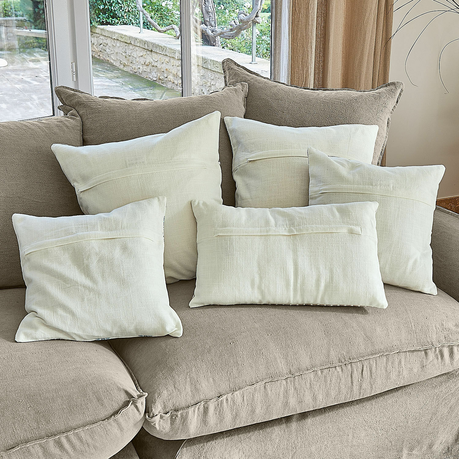 Lot de 5 housses de coussin Xantelle