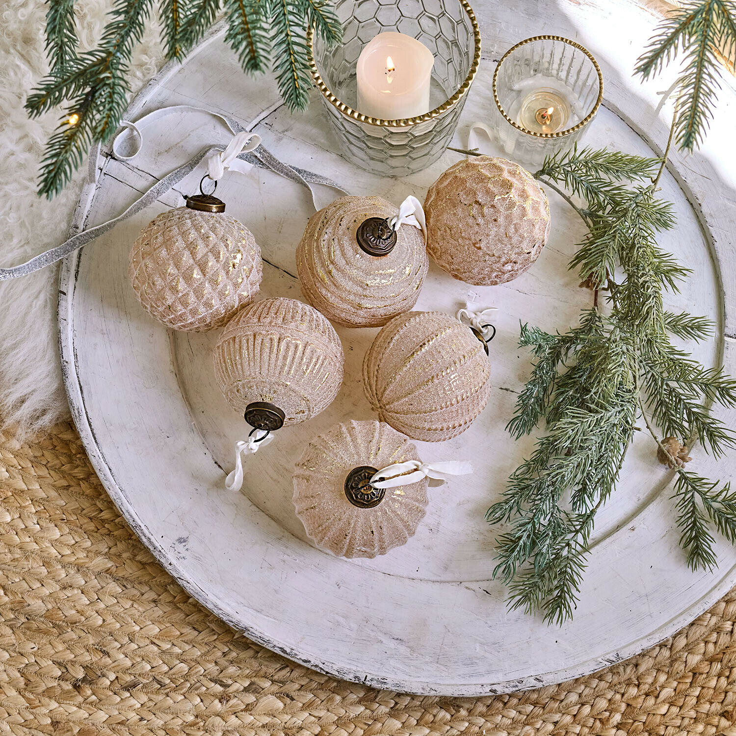 Kerstbal set van 6 Eirelyn