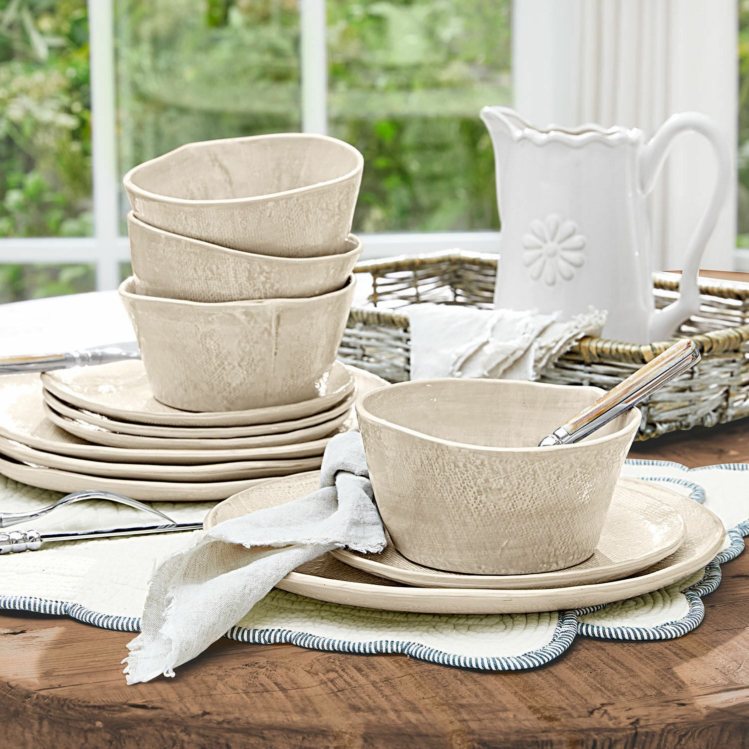 Servies set van 12 Luganville