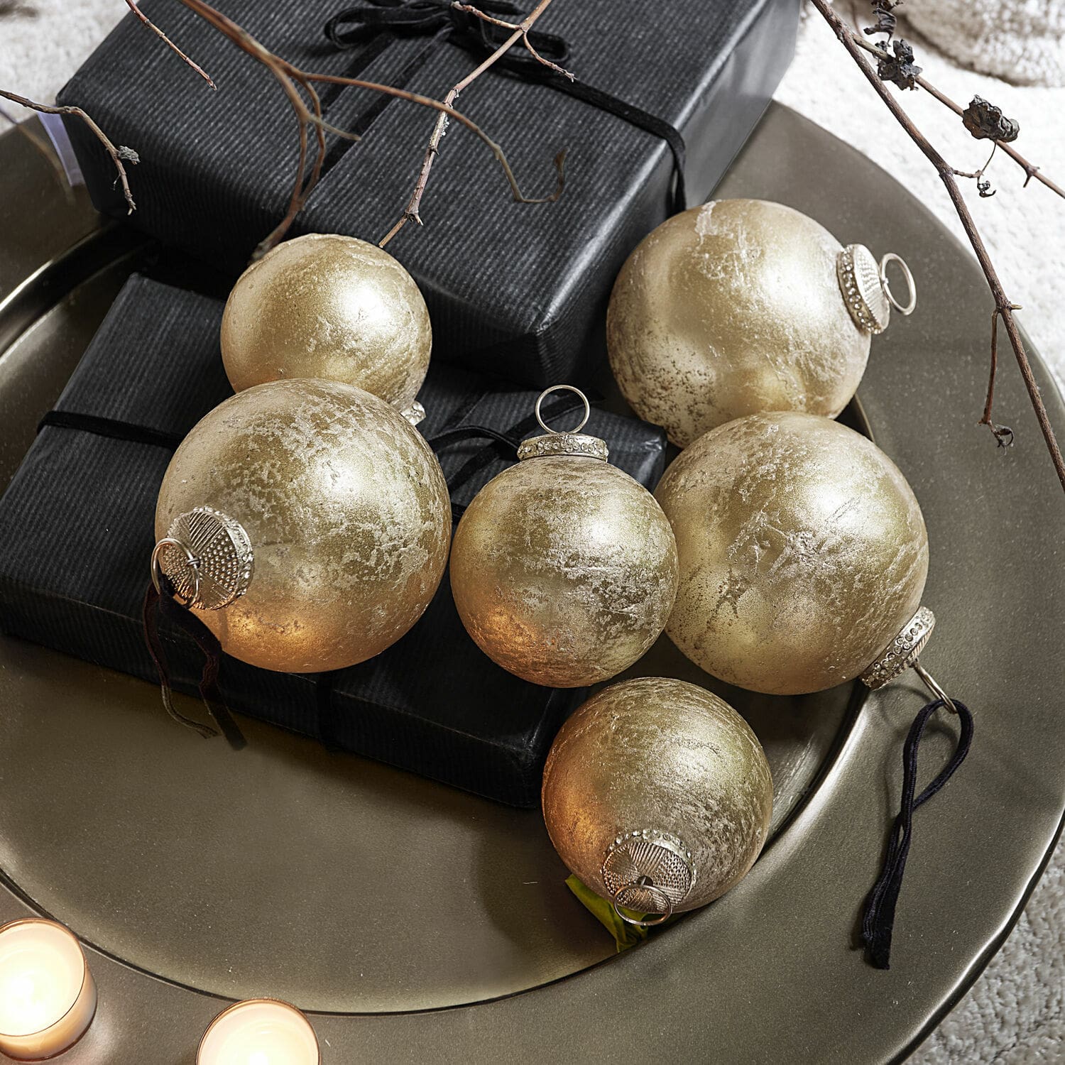 Kerstbal set van 6 Demerique