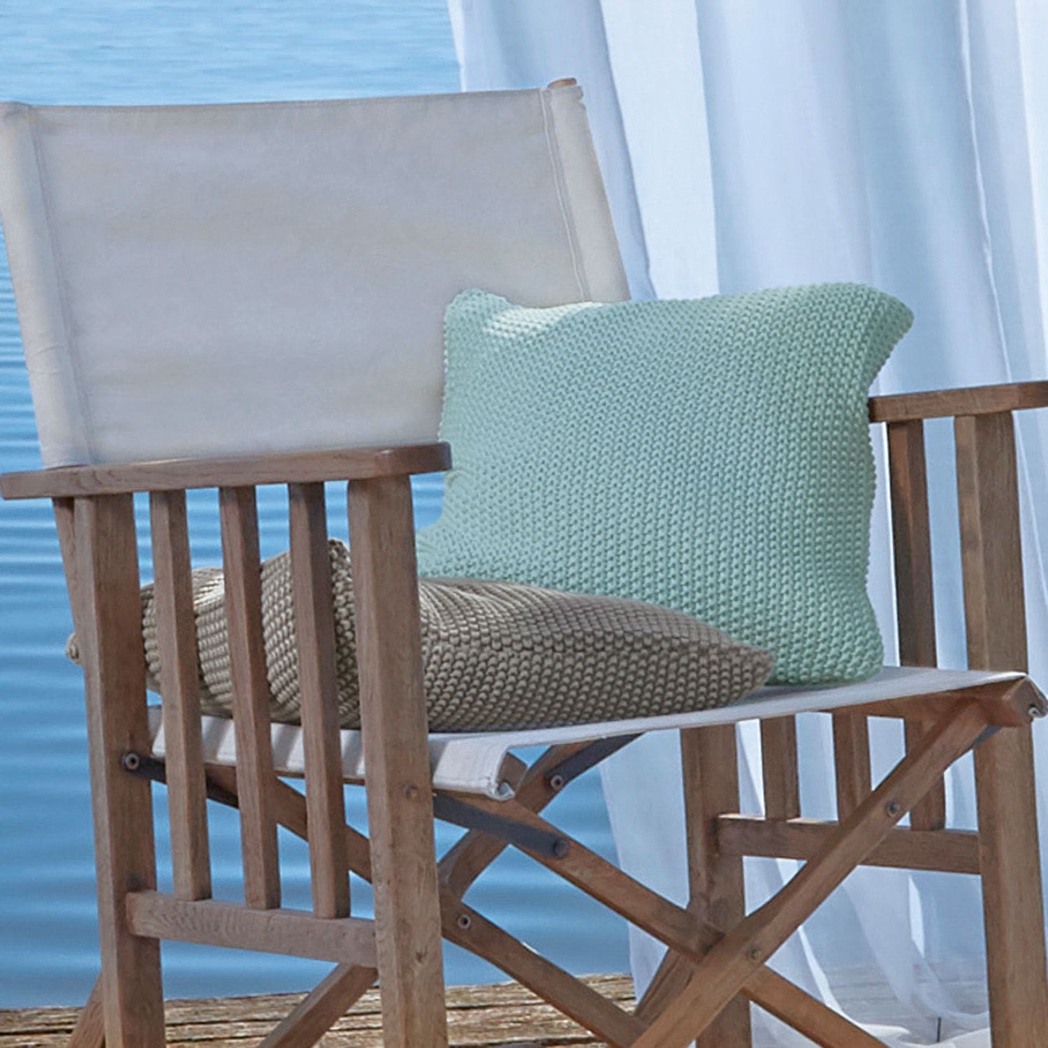 Lot de 2 housses de coussins Terry