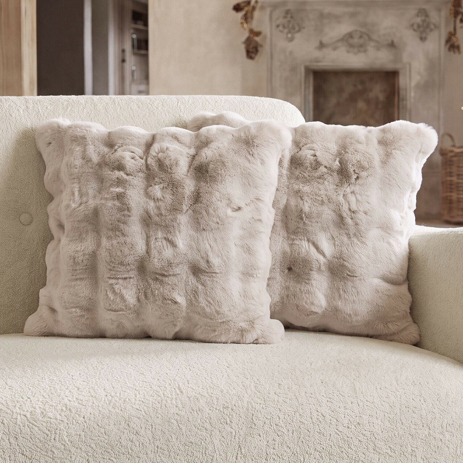 Lot de 2 housses de coussins Zalina