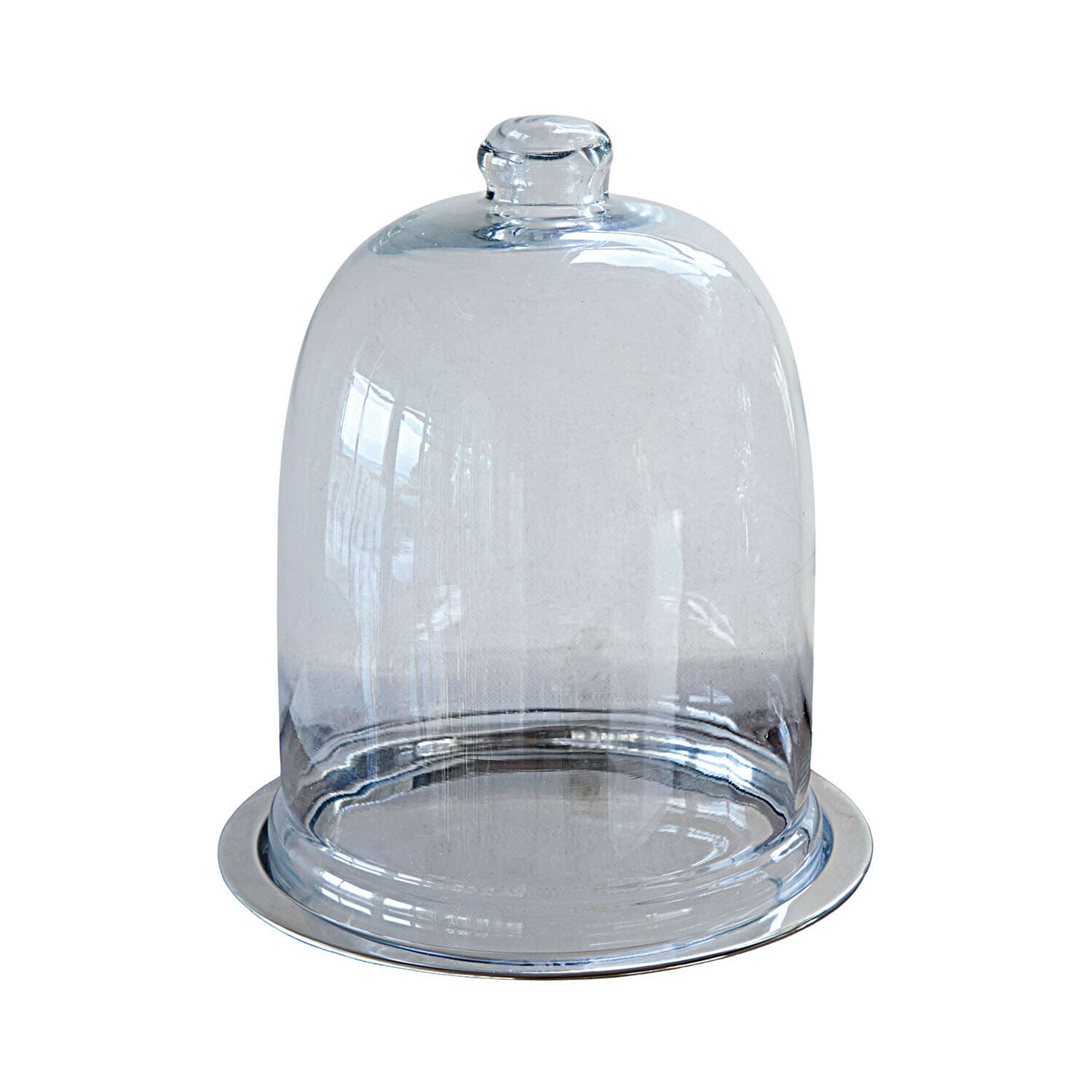 Glazen stolp met bordje Chardonne