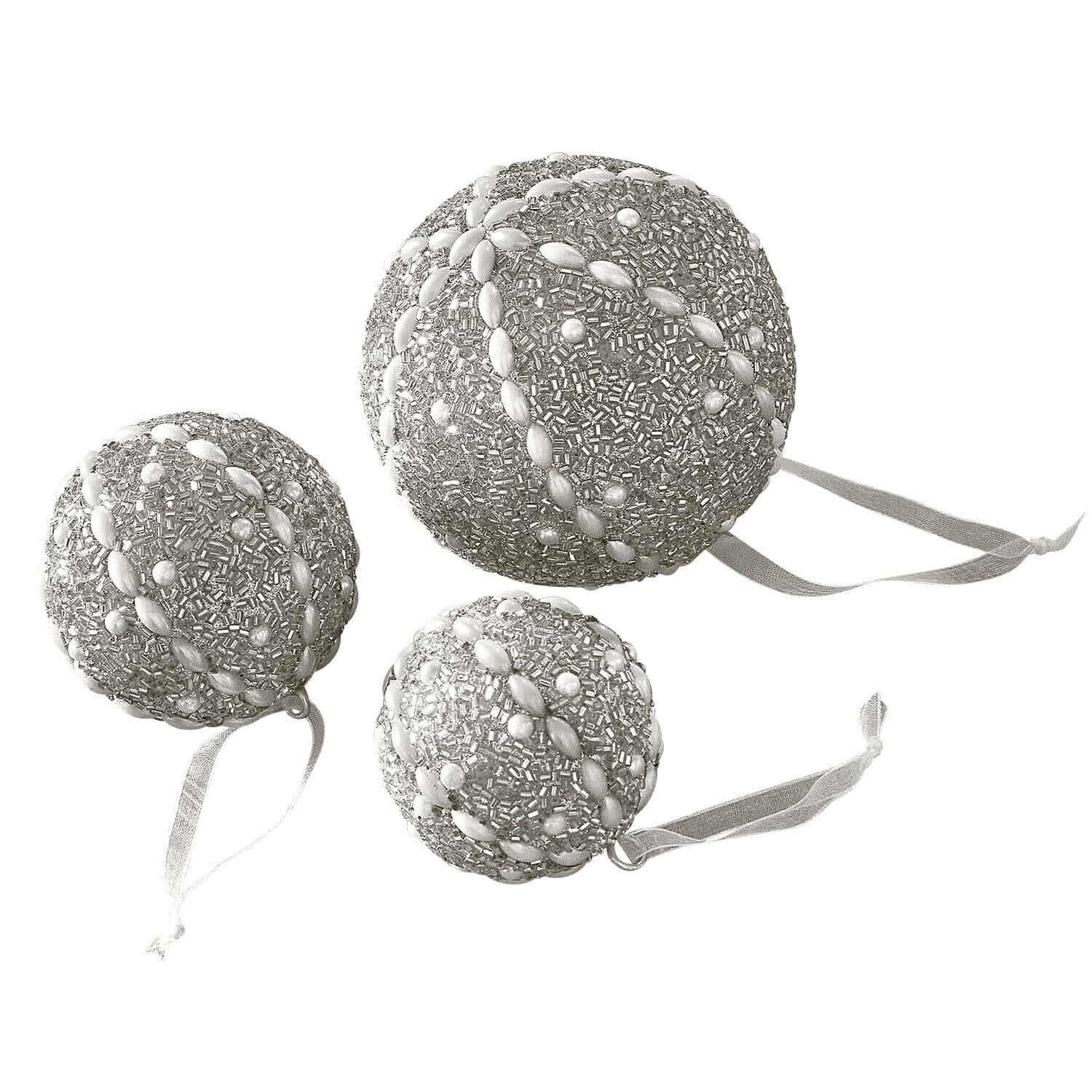 Lot de 3 boules de Noël Maelvik