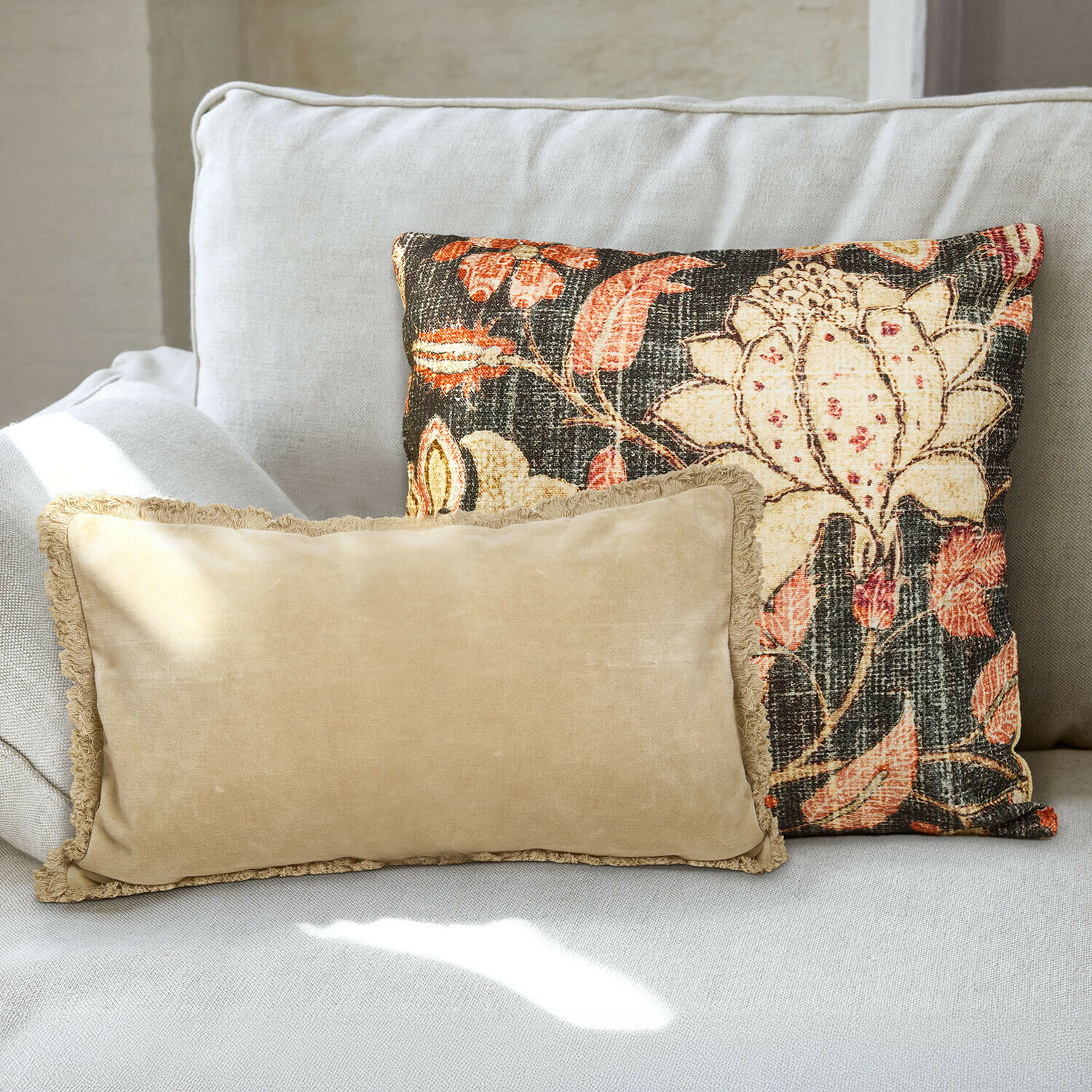 Lot de 2 housses de coussins Ambrayelle