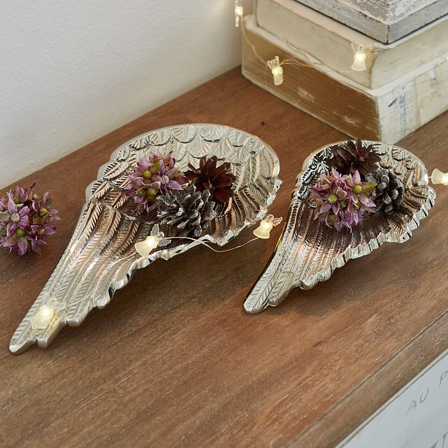 Lot de 2 ailes d'ange Silver