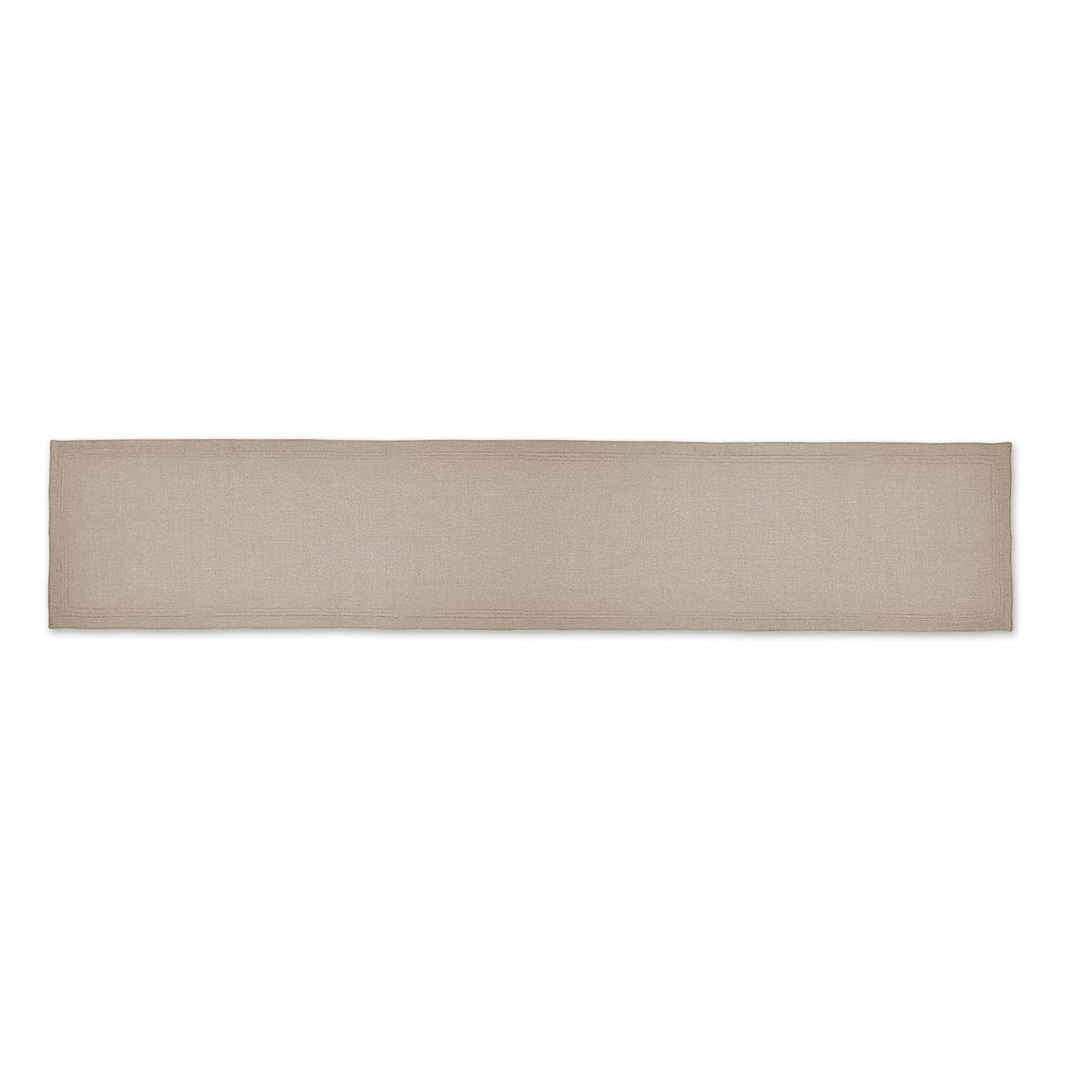 Chemin de table Brion Chemin de table beige en tissu avec motif simple, décoration naturelle pour la table