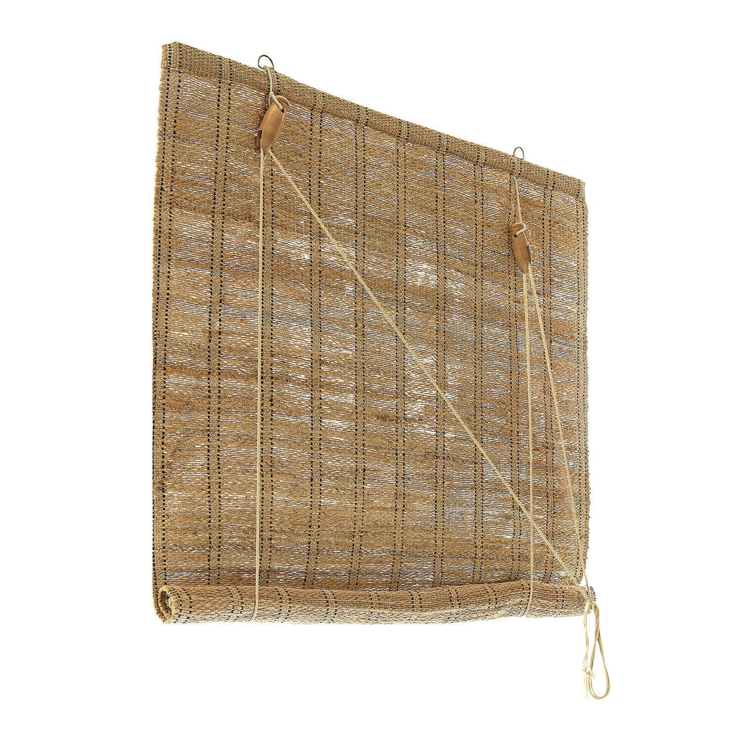 Store Évronne Store en matériau tissé naturel beige avec cordon pour régler la lumière et l'intimité