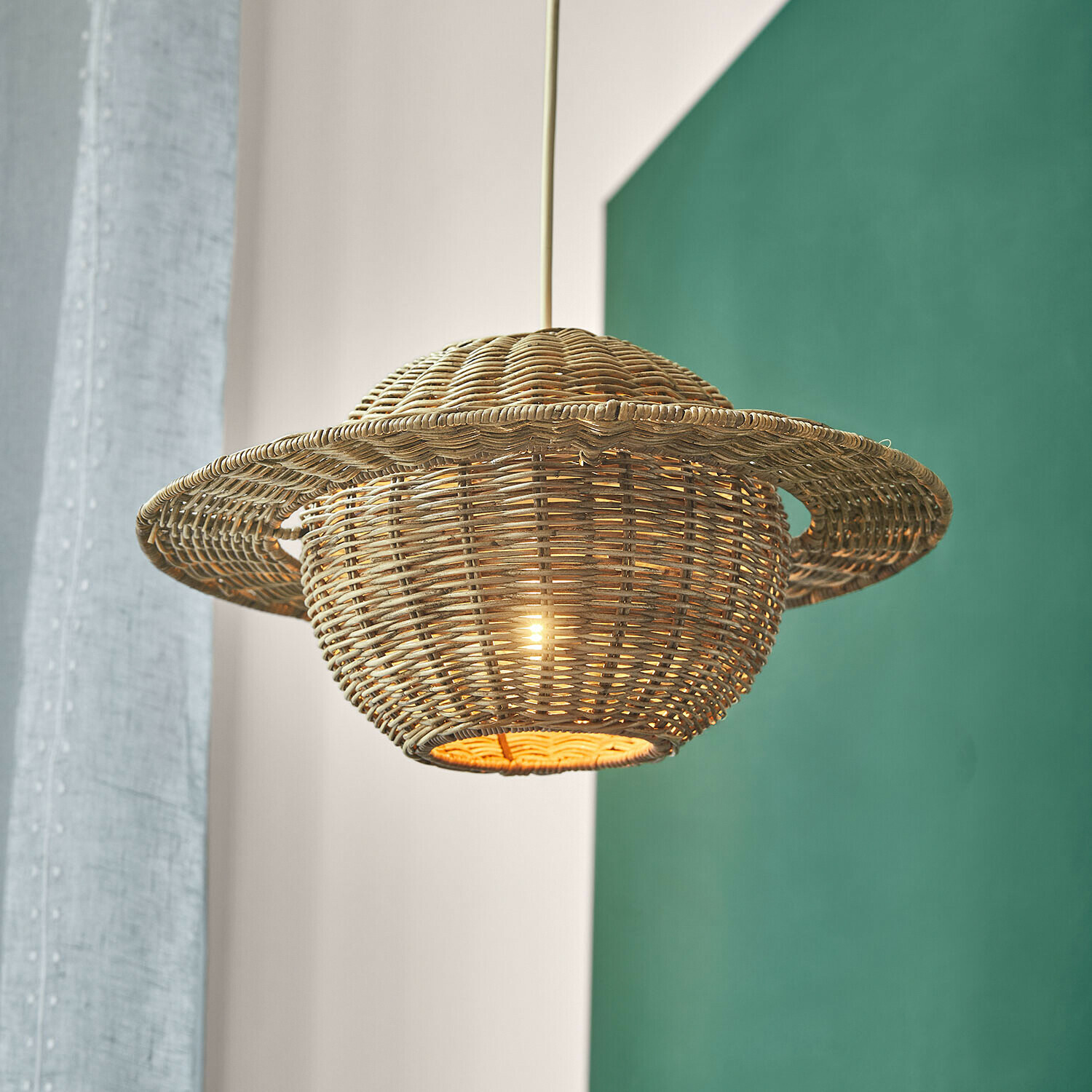Lampenkap Xeltra Hanglamp van natuurlijk riet, decoratieve en duurzame plafondlamp voor binnenruimtes