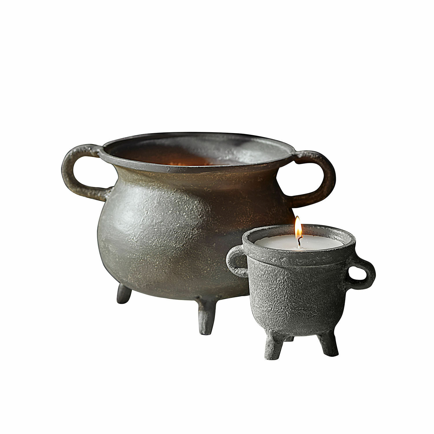 Lot de 2 photophores avec bougies Lavignoux