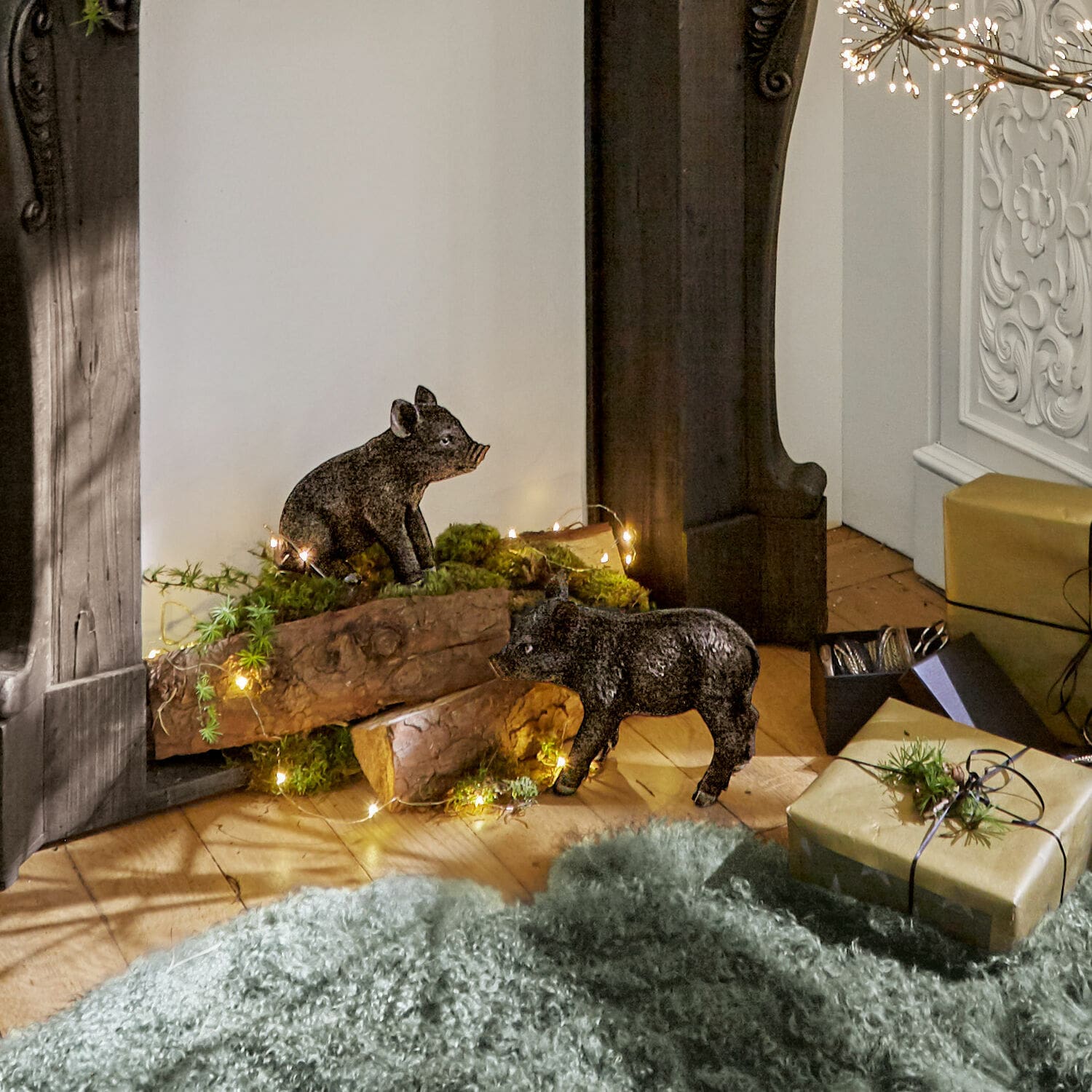 Decoratief varkentje set van 2 Silvain