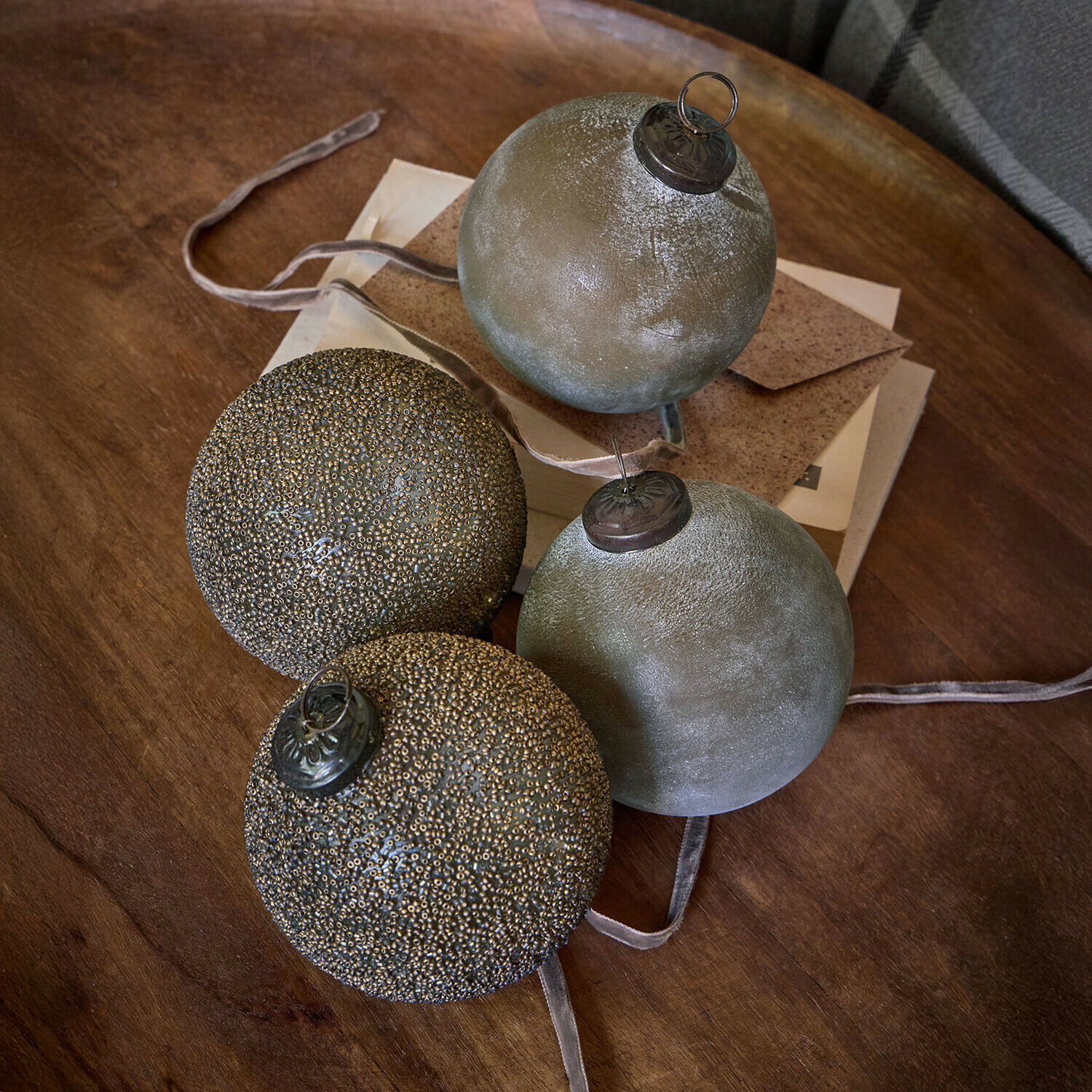 Lot de 4 boules de Noël Éloraine
