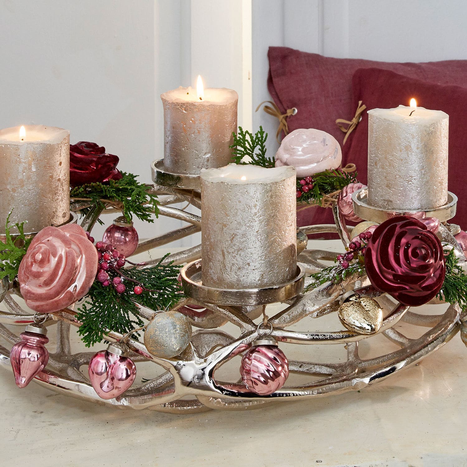 Lot de 4 décorations à suspendre Marquis