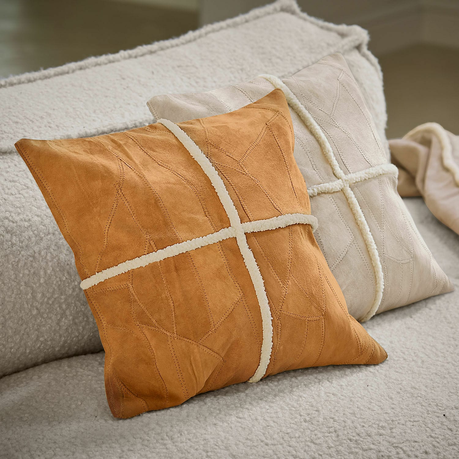 Lot de 2 housses de coussins Raminya