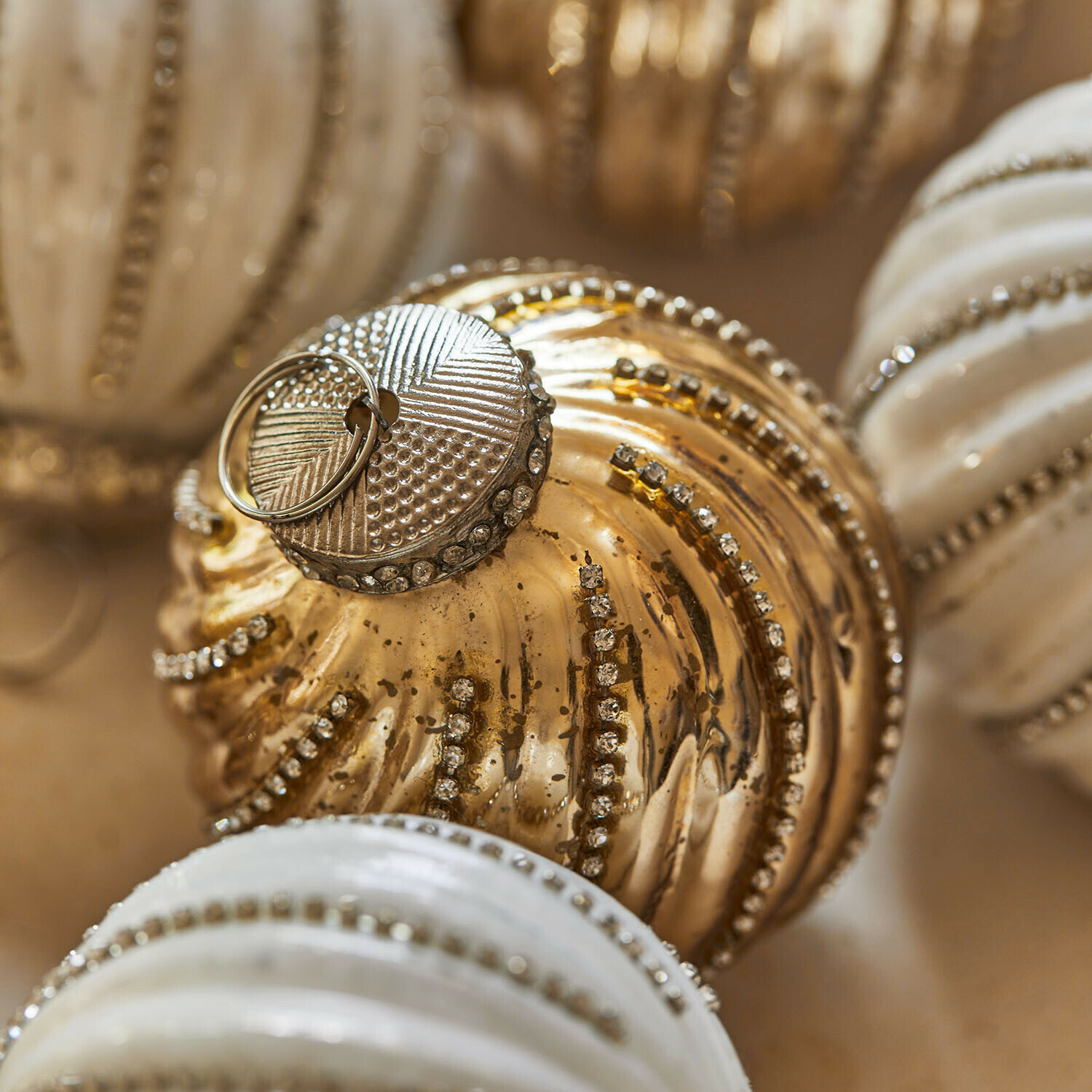 Kerstbal set van 6 Shaela