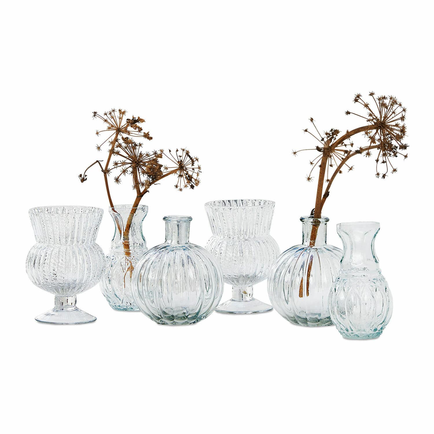 Vaas set van 6 Amber