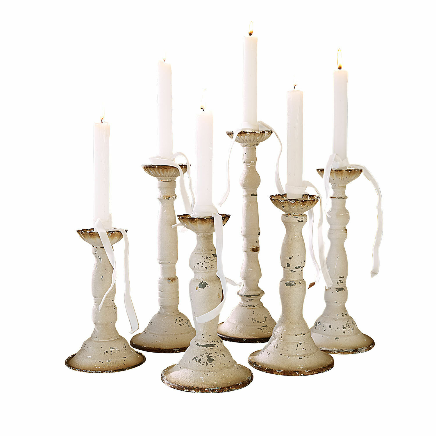 Lot de 6 bougeoirs Rivondelle