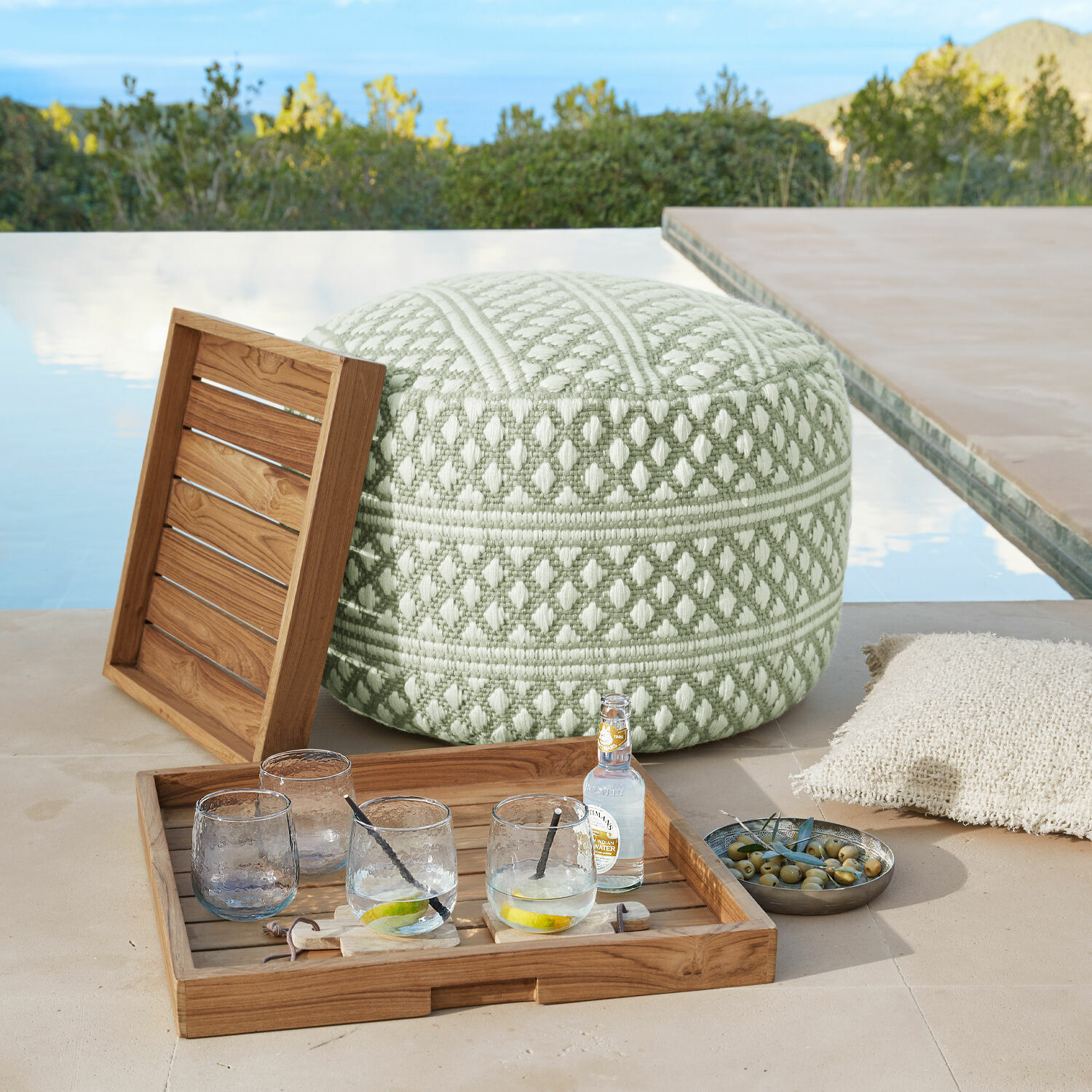 Pouf intérieur et extérieur Mintares