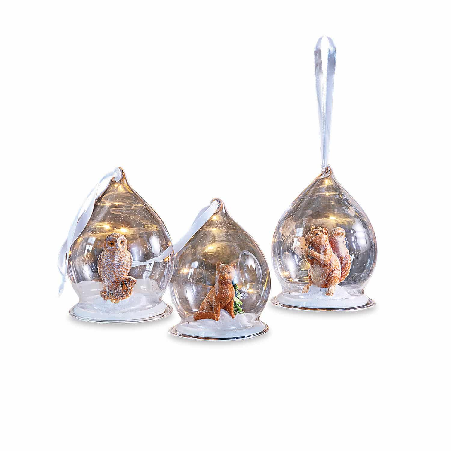 Kerstversiering set van 3 Hazelwood