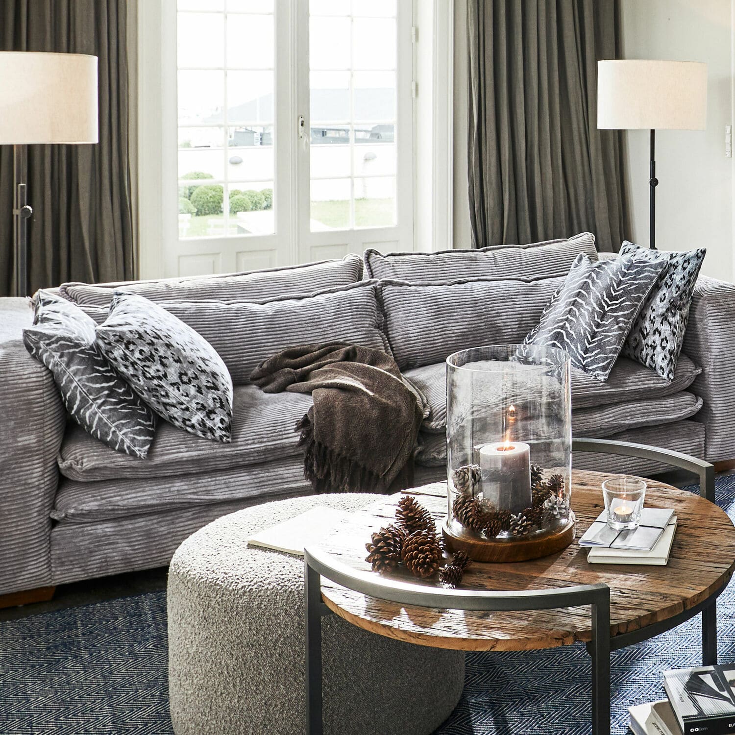 Lot de 2 housses de coussins Giroun
