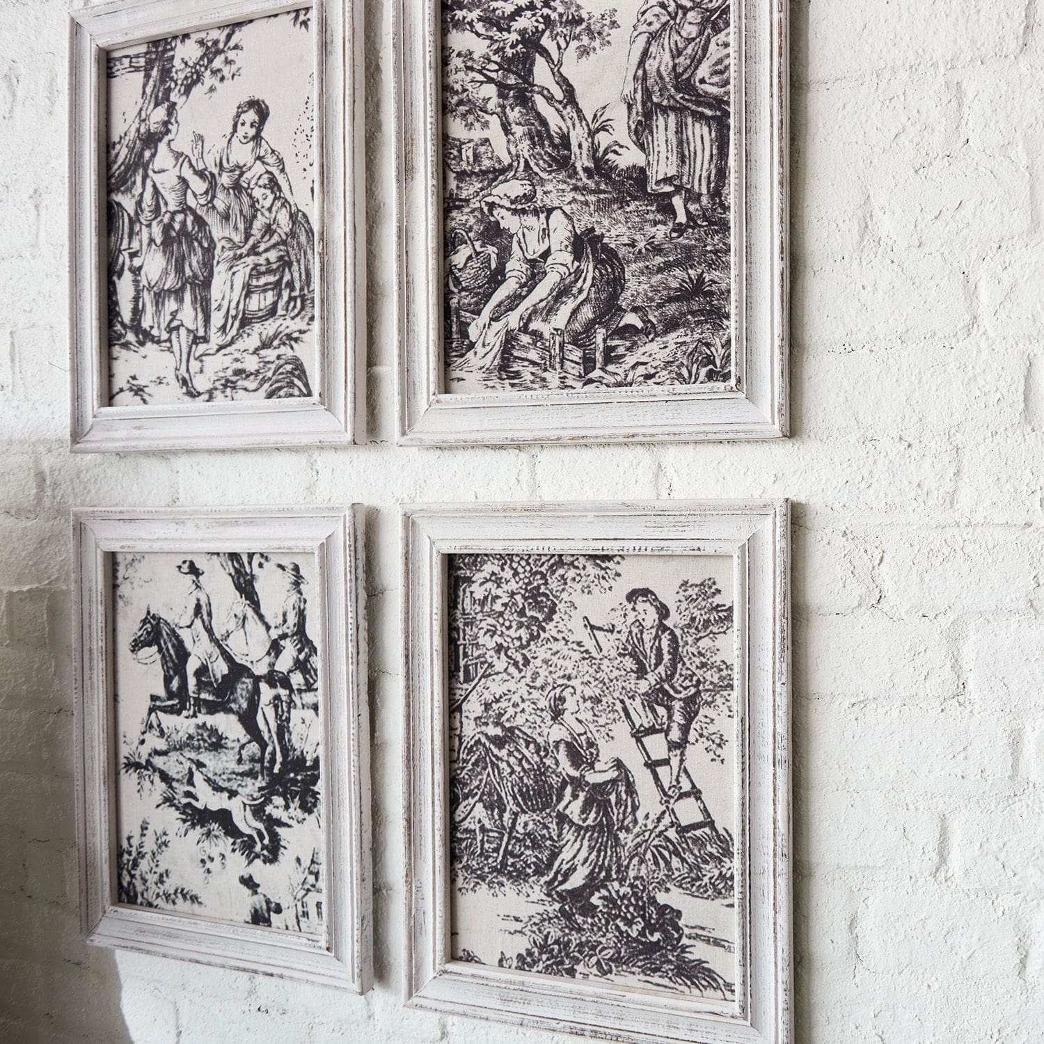 Lot de 4 tableaux Abetone